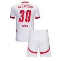 Otroški Nogometni dresi RB Leipzig Benjamin Sesko #30 Domači 2024-25 Kratek Rokav (+ Kratke hlače)